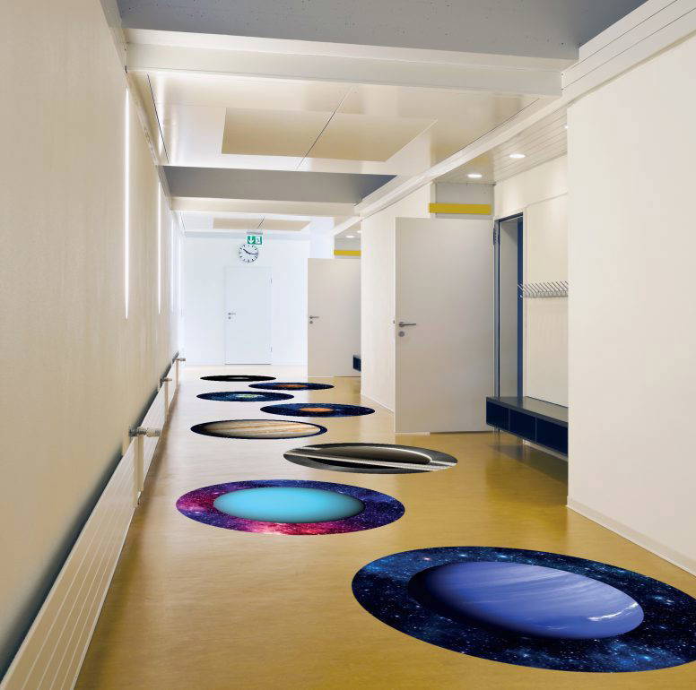 Planets Floor Stickers – Science Curriculum Wall Displays