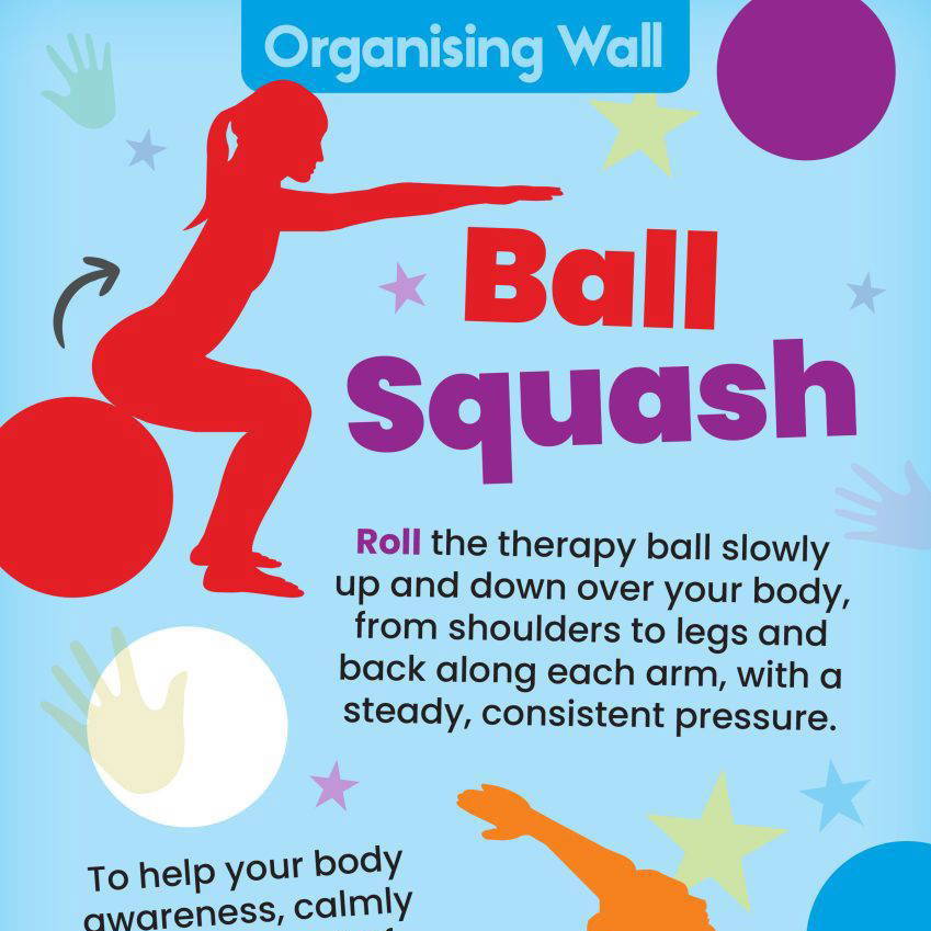 Sensory Circuit – Ball Squash Organising & Calming Wall Displays