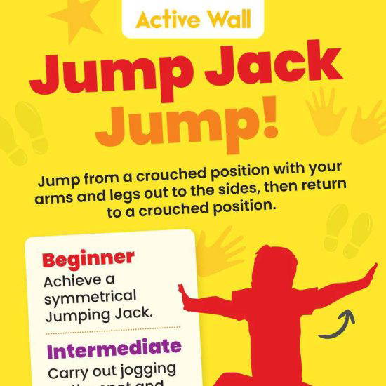 Sensory Circuit – Active Wall – Jump Jack Jump! School Wall Graphics