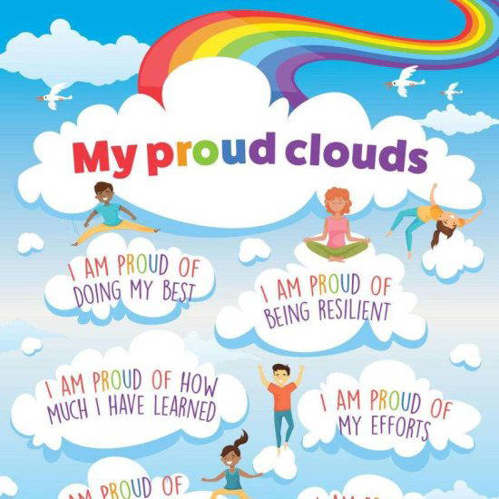 My Proud Clouds School Classroom Wall Display
