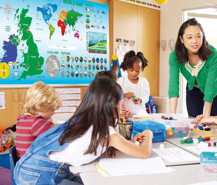 Customisable Geography Wall Display for Primary Schools