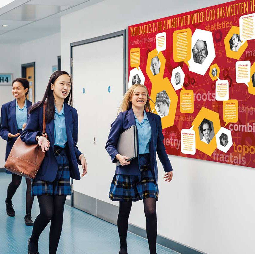 Famous Mathematicians - Educational School Wall Display