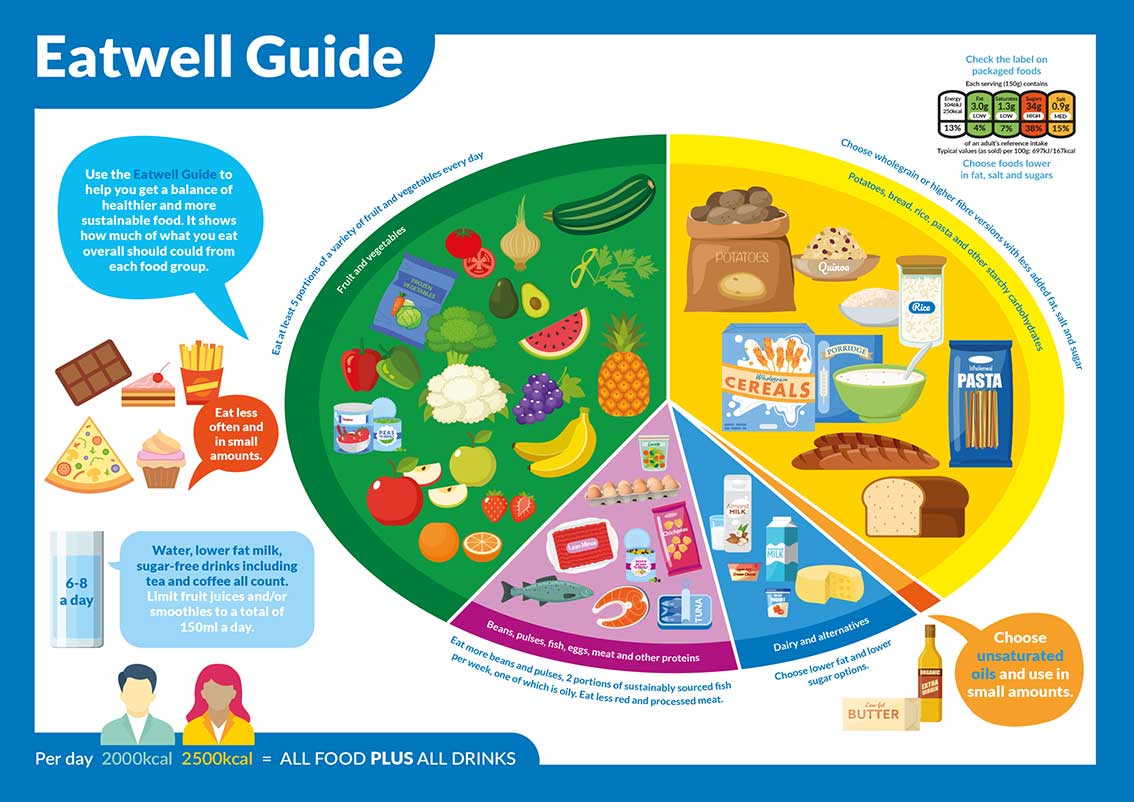 Eatwell Plate for Secondary Schools – Educational Wall Displays