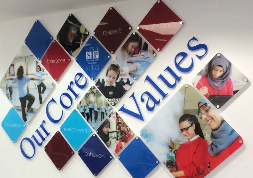 Core Values Wall Displays for Secondary Schools