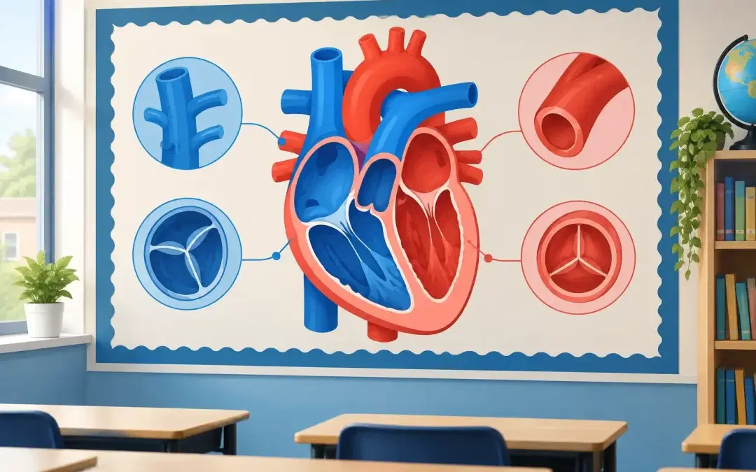 Anatomy of the Heart Wall Display for Schools