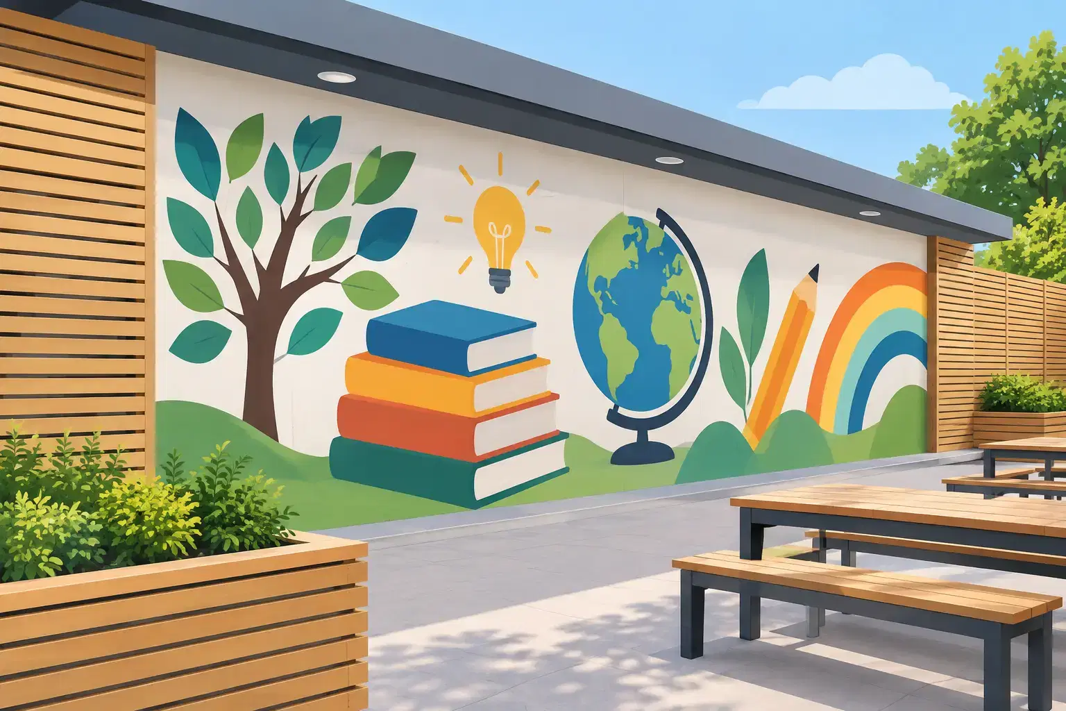 Custom School Wall Graphics That Teach Every Day