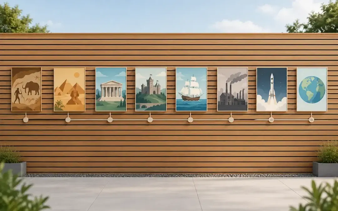History of the World Timeline Wall Display