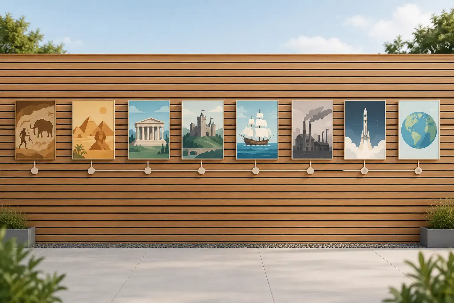 History of the World Timeline Wall Display