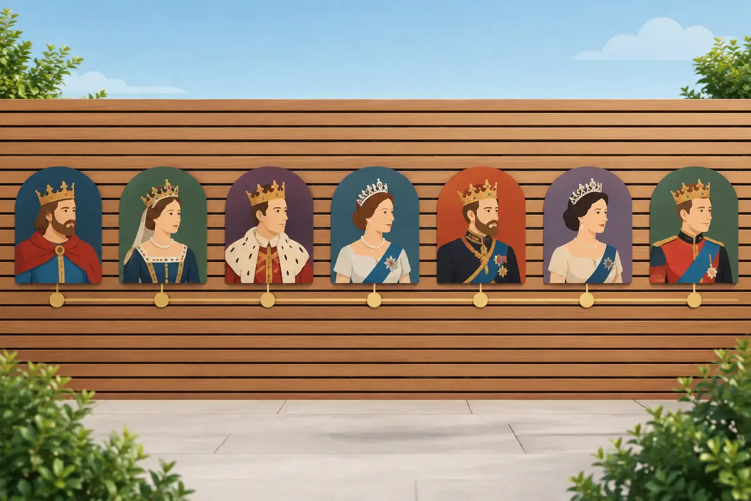Kings and Queens Timeline Display for Schools