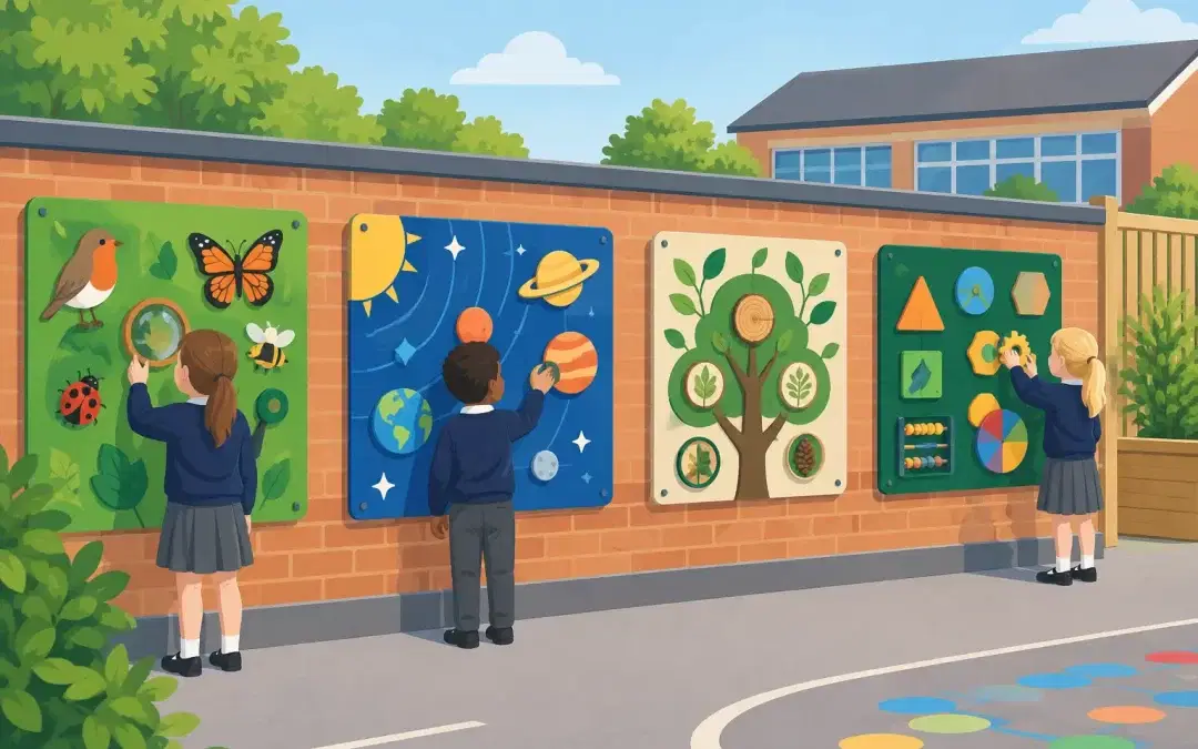 Outdoor Playground Wall Displays That Teach