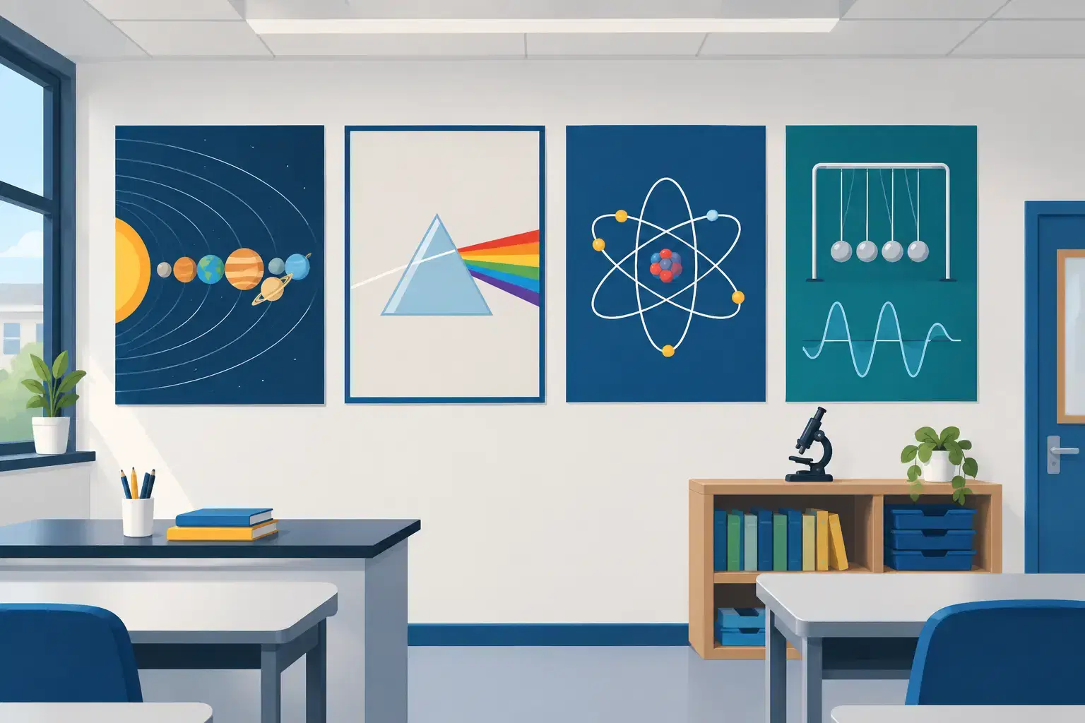 Physics Classroom Wall Display Ideas That Teach