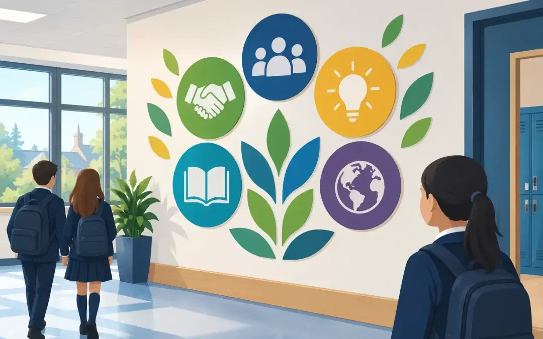 School Core Values Wall Display Ideas That Last