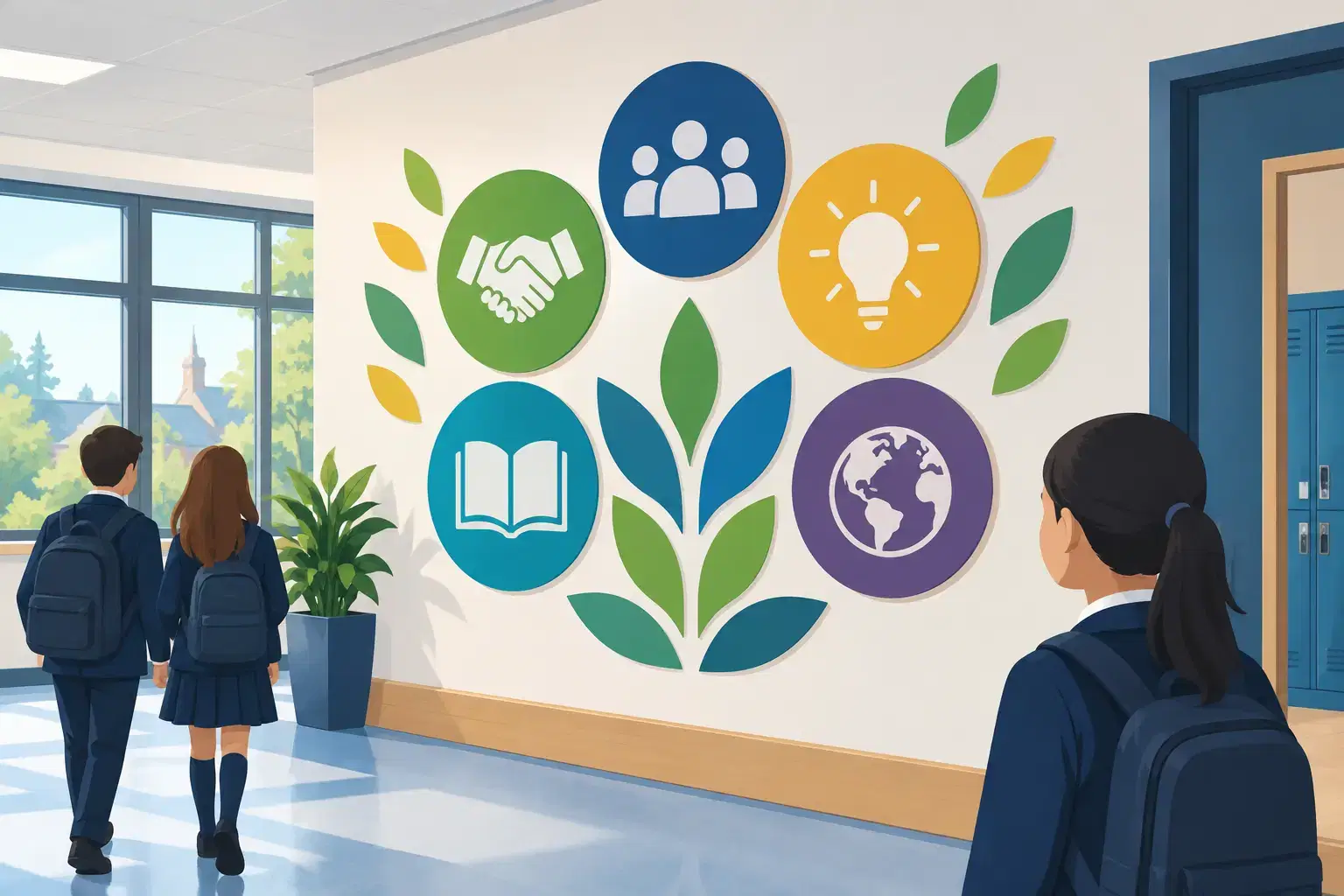 School Core Values Wall Display Ideas That Last