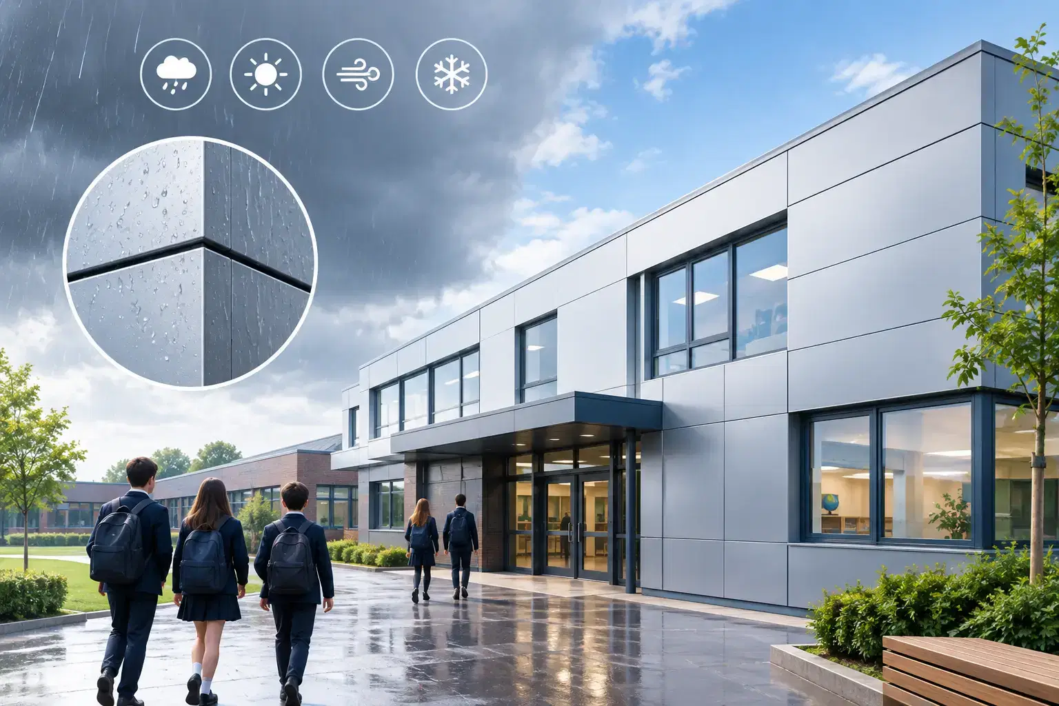 Are Aluminium Panels Weatherproof for Schools?